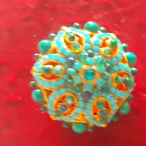 Jose and maria earrings - Turquoise and Gold